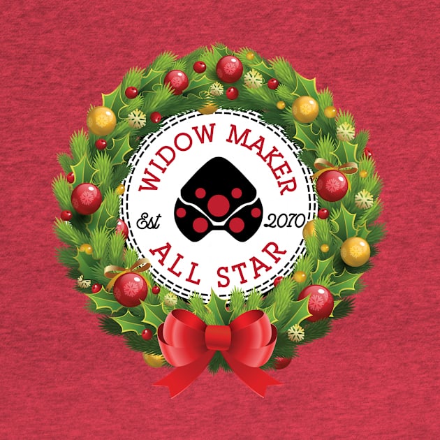 Christmas All Star Overwatch Widow Maker Wreath by Rebus28